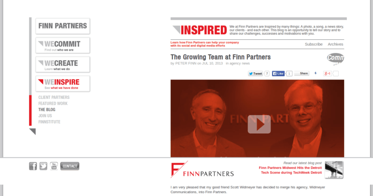 Blog page of #11 Best Online PR Agency: Finn Partners