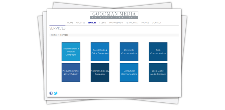 Service page of #5 Top Corporate Public Relations Agency: Goodman Media