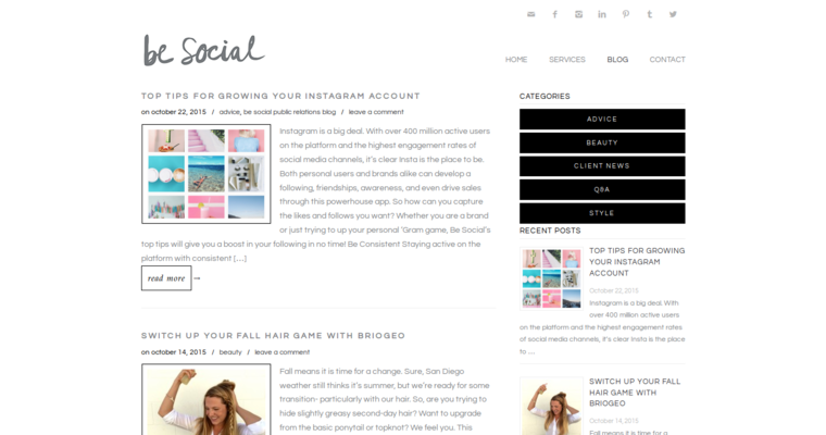 Blog page of #5 Leading Beauty PR Business: Be Social PR