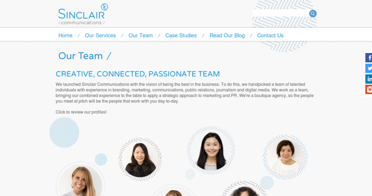 Team page of #4 Top Hong Kong PR Firm: Sinclair Communications