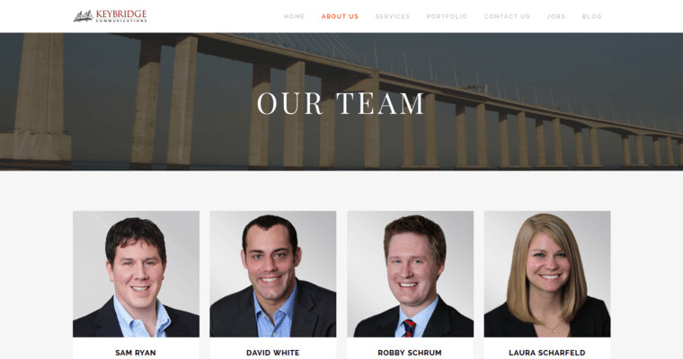 Team page of #9 Top Washington DC Public Relations Firm: Keybridge Communications